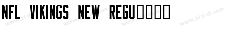NFL Vikings New Regu字体转换